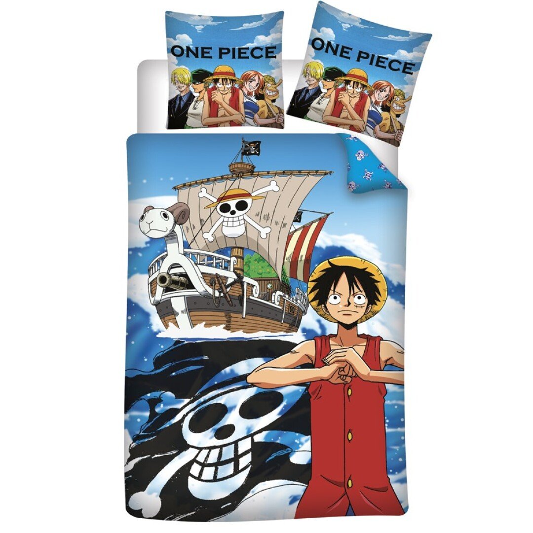 ONE PIECE - Black - Parure de lit 240X220 - '100% microfibre' :  : Literie AyMax One Piece