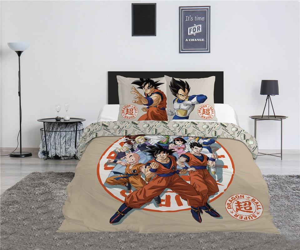 DRAGON BALL SUPER - Parure de lit 240x220cm + 2x65x65cm - 2