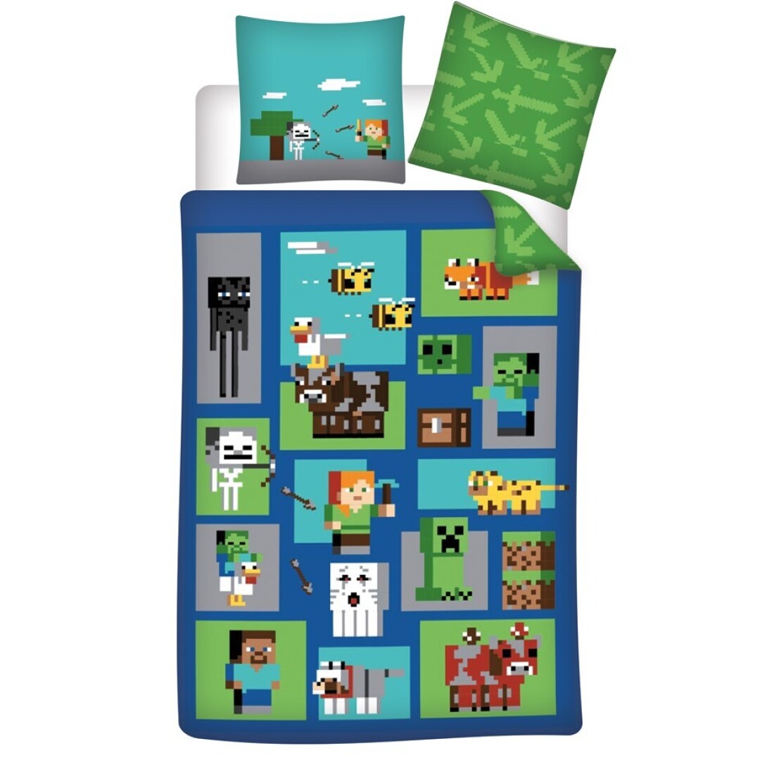 MINECRAFT Duvet Cover 140x200cm Bedding AyMax