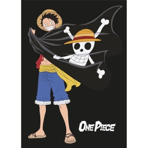 ONE PIECE - Couverture Flanelle 110x150cm - Luffy