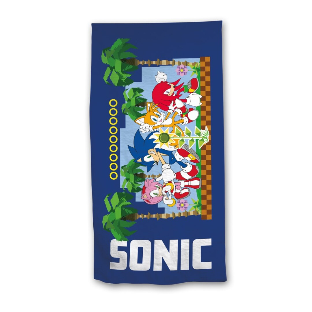 SONIC - Beach Towel 100% Polyester - 70x140cm_IMAGE_1