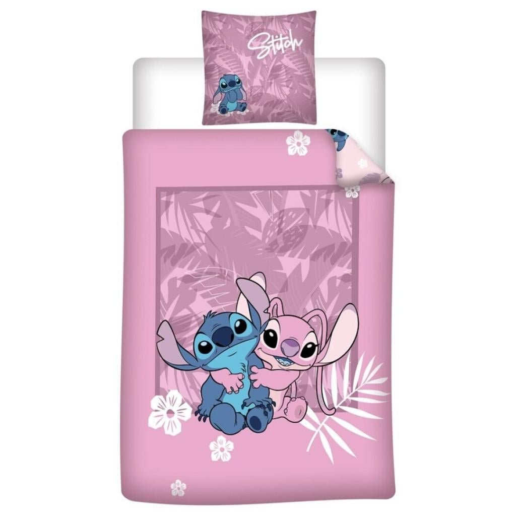 Parure De Lit Disney Parure Lit Stitch Aymax - Housse Couette 140x200 + Taie 65x65 | Literie Disney Certifiée Oeko-Tex Ensemble Lit 140x200
