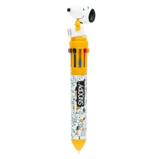 SNOOPY - Stylo-Bille 10 couleurs 3D - 2