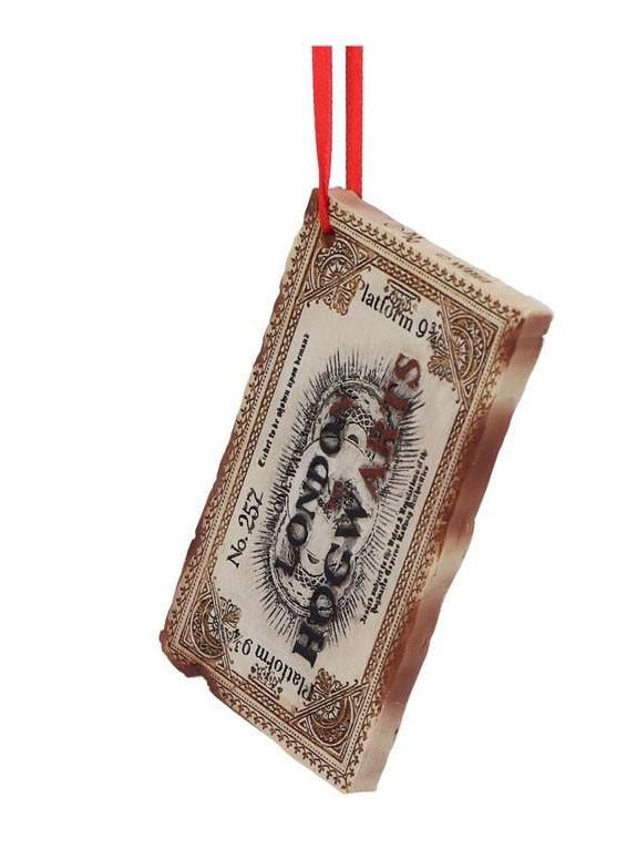 HARRY POTTER - Ticket Poudlard Express - Décoration de Sapin 9.5cm - 3