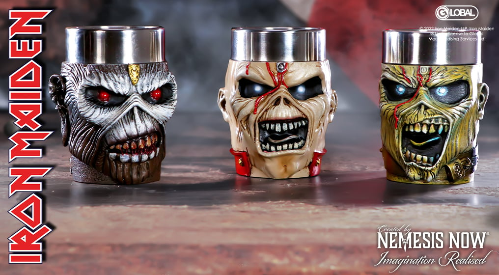 IRON MAIDEN - Eddie - Set of 3 Shot Glasses 9cm_IMAGE_1