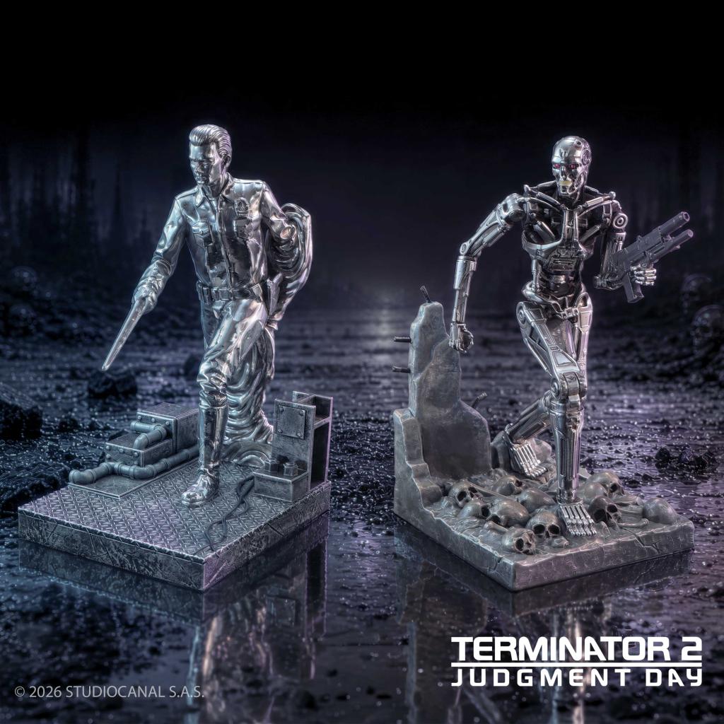 TERMINATOR - T-1000 vs T-800 - Serre-Livres 18.5cm - 2