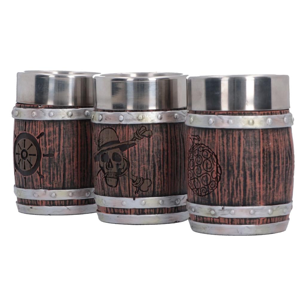 ONE PIECE - Barrel - Set de 3 verres à shots - 2