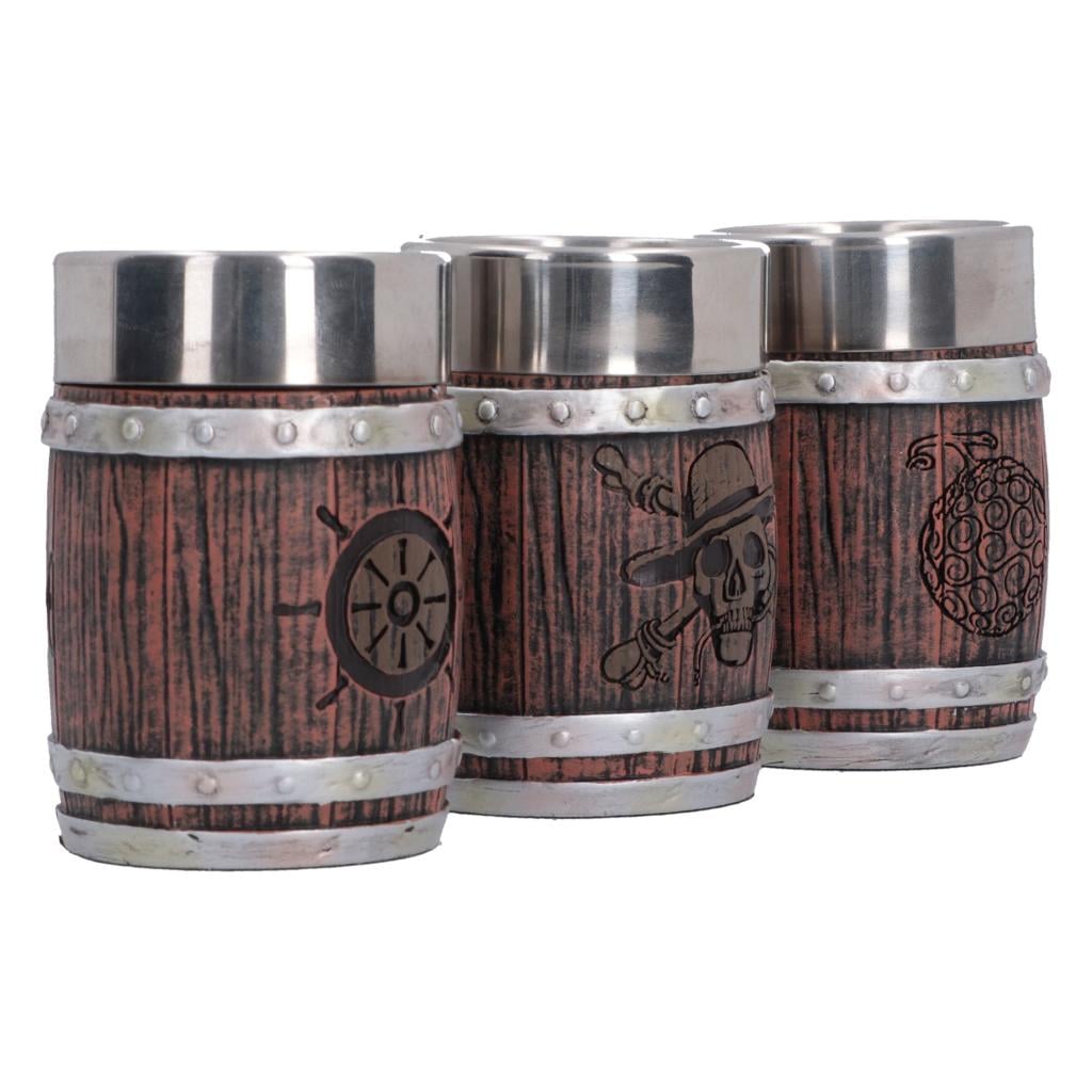 ONE PIECE - Barrel - Set de 3 verres à shots - 4