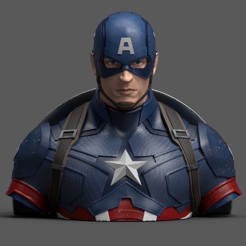 MARVEL - Captain America Avengers Endgame - Money Bank Bust 20 cm_IMAGE_2