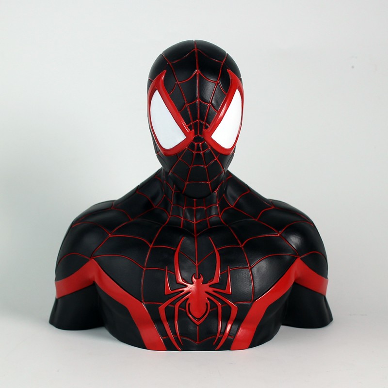 MARVEL - Money Box Blister Box - Miles Morales Deluxe Bust 20 cm_IMAGE_1