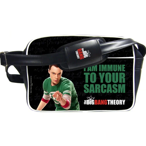 BIG BANG THEORY Messenger Bag Sheldon I am Immune