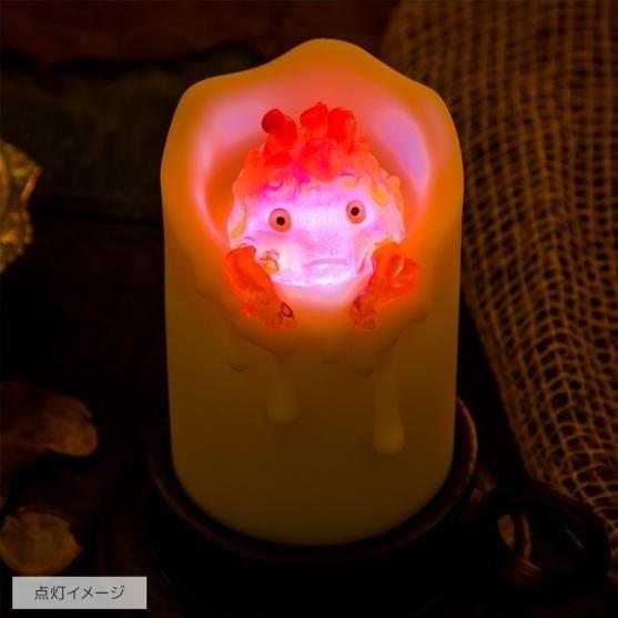 LE CHATEAU AMBULANT - Calcifer illuminé & Bougie - Lampe 13cm - 4