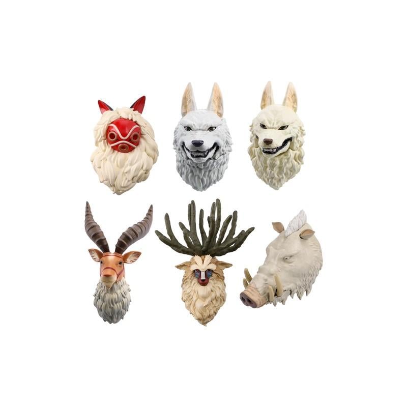 PRINCESS MONONOKE - Collection of 6 assorted 3D Character Magnet - 2