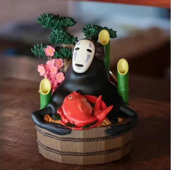 LE VOYAGE DE CHIHIRO - No Face Bassine d'or & Bambous - Diorama 18cm - 6