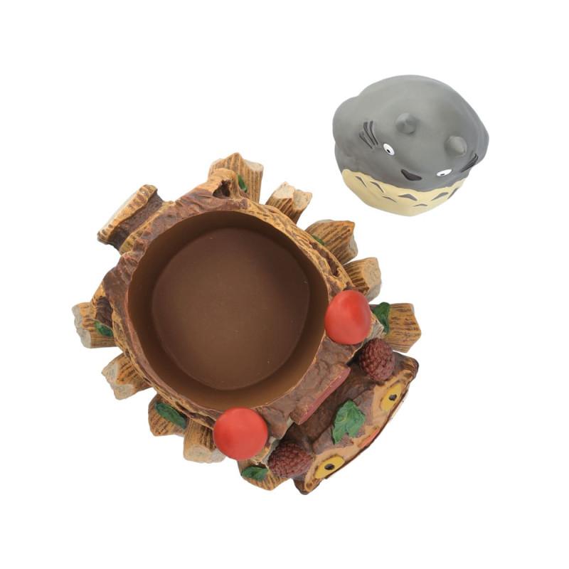 MY NEIGHBOR TOTORO - Grey Totoro & Catbus cart - Planter Frame 15.5cm - 3