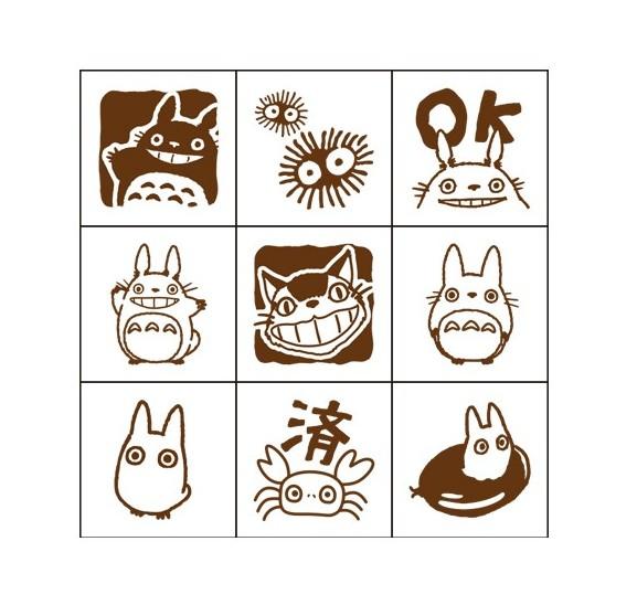 MY NEIGHBOR TOTORO - Characters - Wooden stamps set - 2