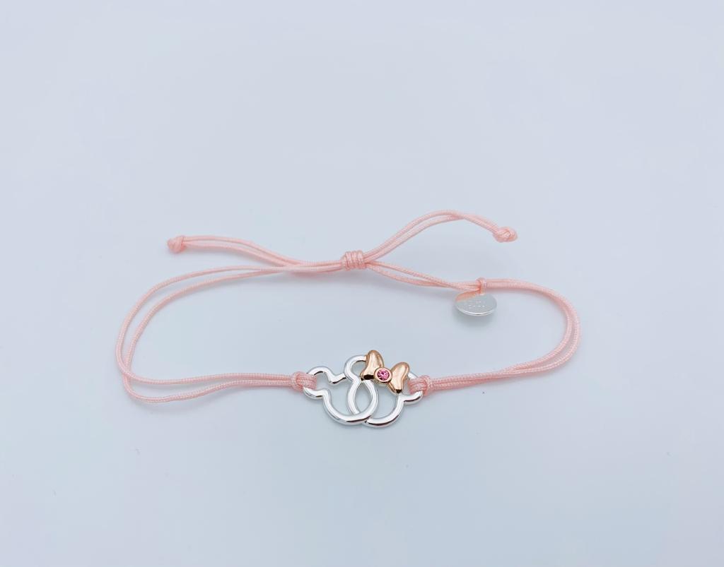 MINNIE - Bracelet Cordes Ajustable + Pendentif Laiton Plaqué - 3