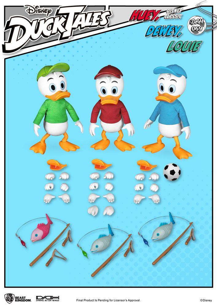 DUCKTALES - Riri Fifi et Loulou - Pack 3 Figurines Dynamic Heroes 10cm - 6