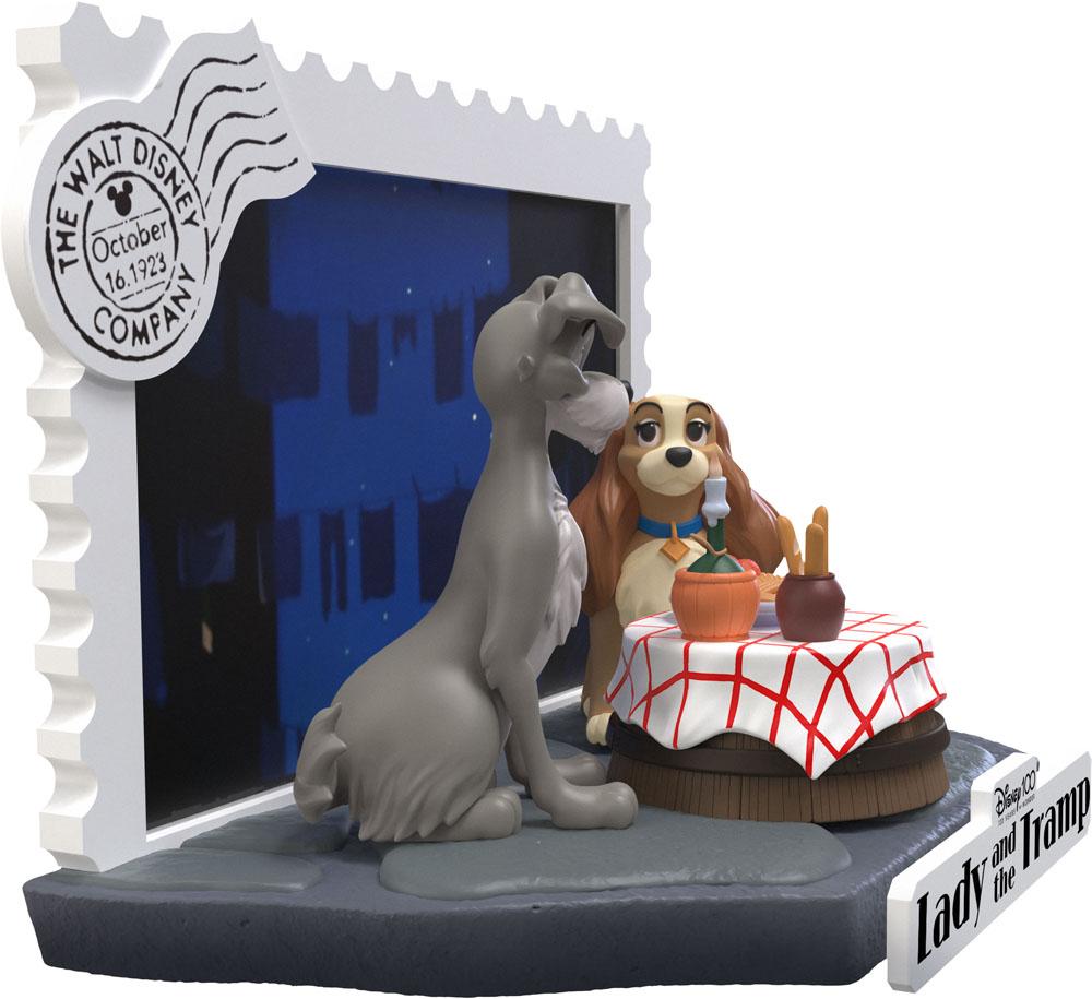 DISNEY 100EME ANNIV. - La Belle et le Clochard  - Diorama D-Stage 12cm - 3