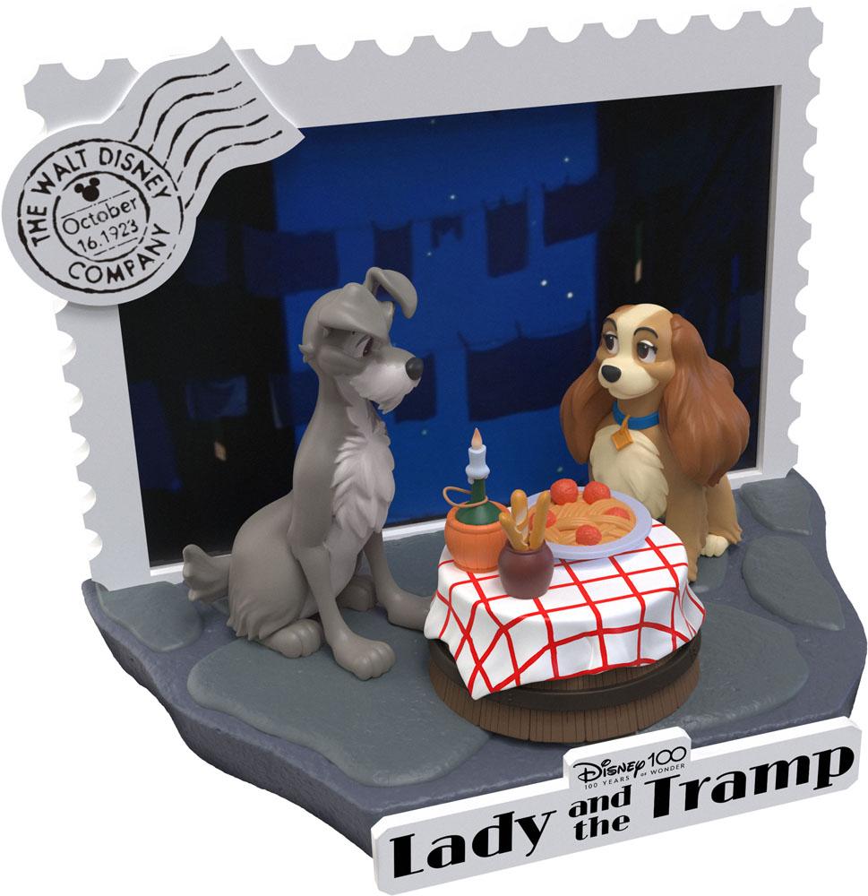 DISNEY 100EME ANNIV. - La Belle et le Clochard  - Diorama D-Stage 12cm - 5