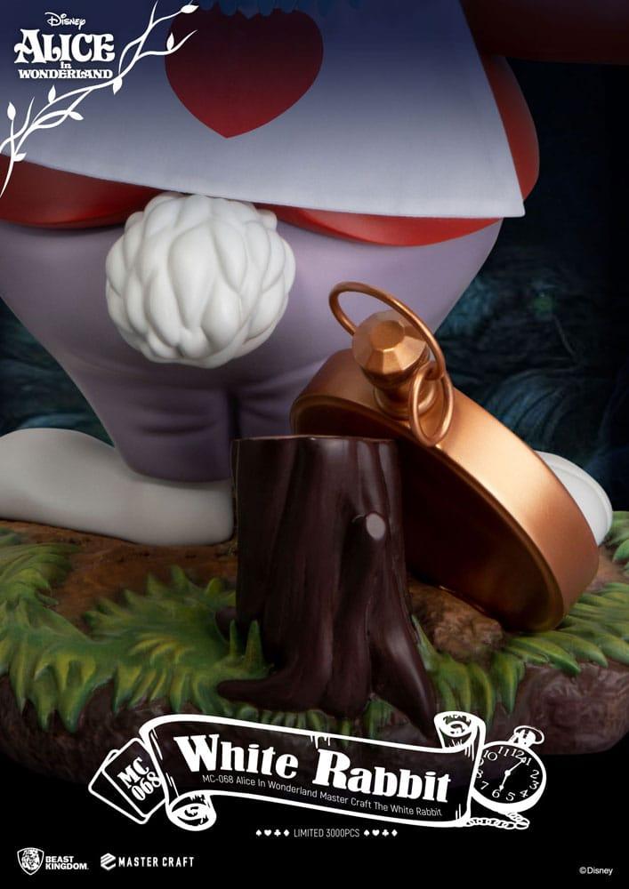 ALICE AU PAYS DES MERVEILLES - Lapin Blanc - Statue Master Craft 36cm - 5