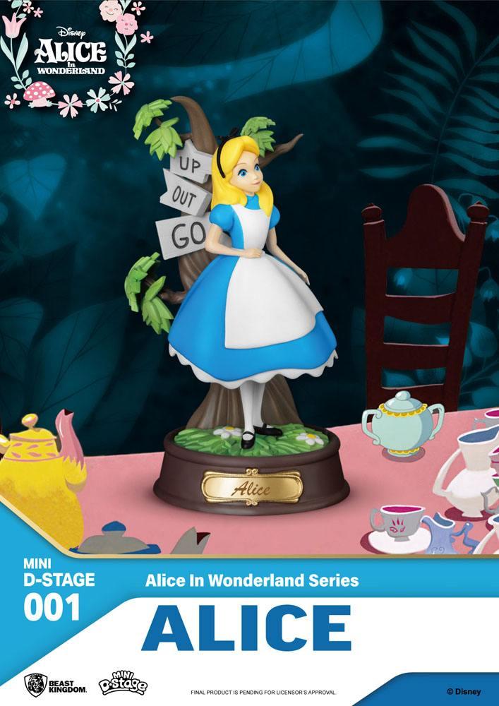 DISNEY - Alice - Statue Mini Diorama 10cm - 2