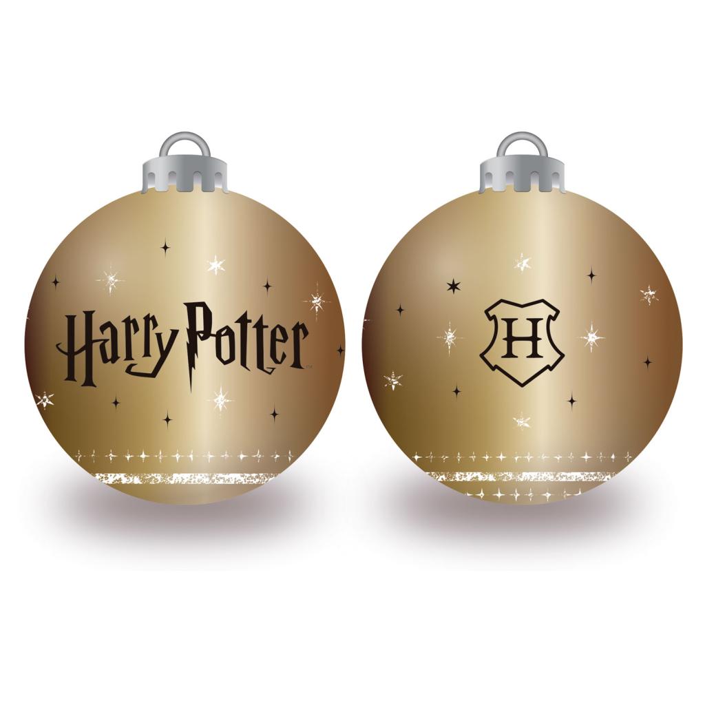 HARRY POTTER - Doré - Pack 6 Boules de Noël - 8 cm - 2