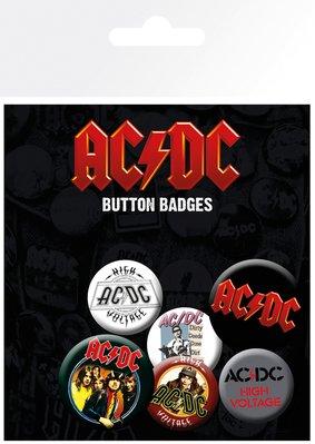 AC/DC - Mix - Pack de 6 Badges : ShopForGeek.com: Badge GB Eye AC/DC