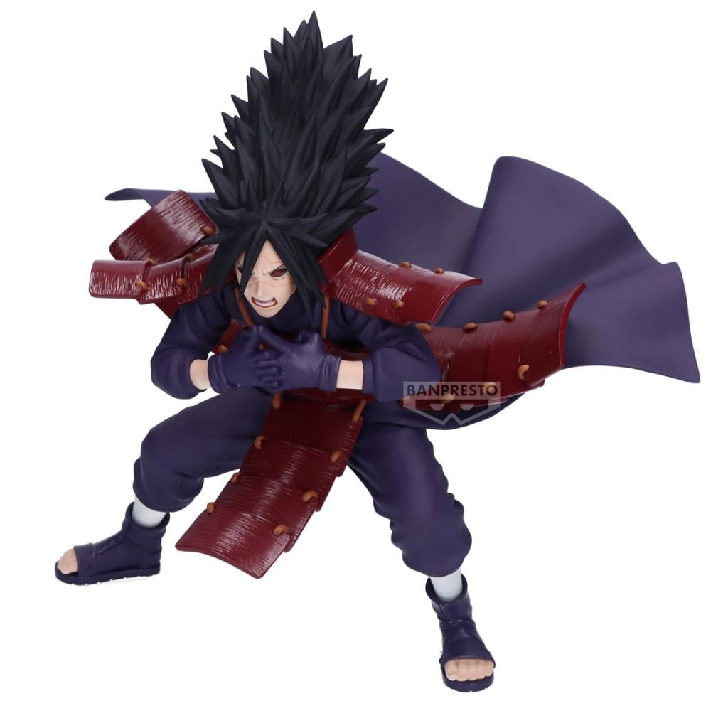 Banpresto Naruto Shippuden - Vibration Stars Figure Uchiha Madara, PVC Ufficiale, Base Inclusa, Collezionabile, Altezza 17 Cm Circa, Per Maggiorenni