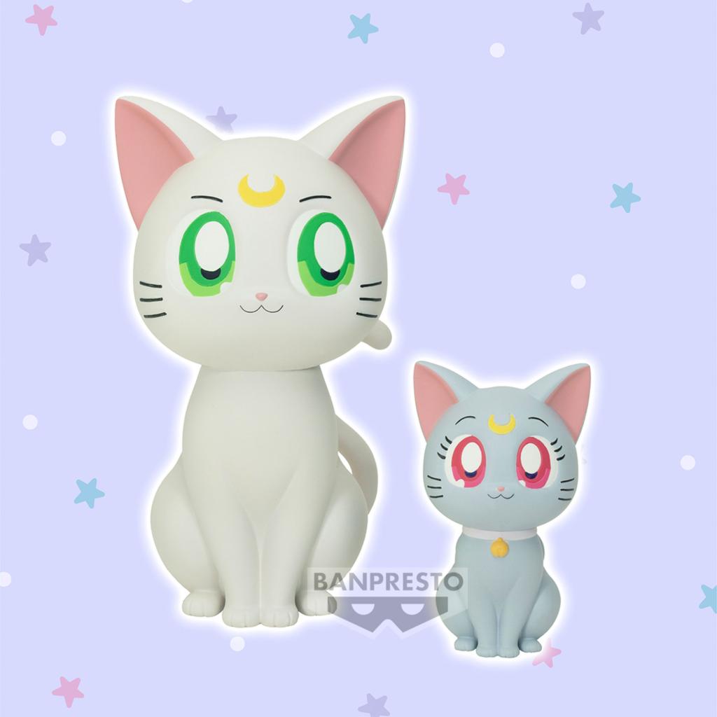 SAILOR MOON COSMOS MOVIE - Artemis & Diana - Figurine Sofvimates 15cm - 2