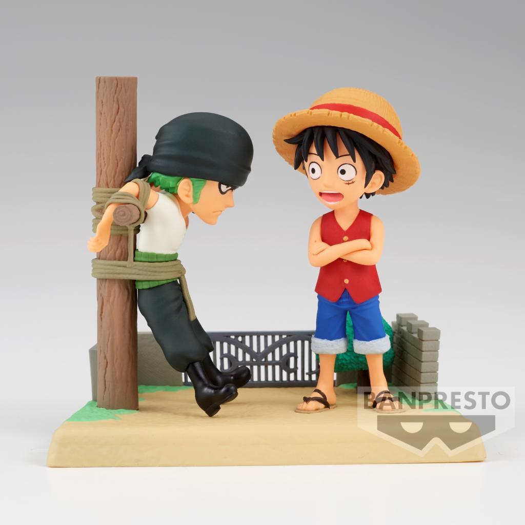 ONE PIECE - Luffy & Zoro - Figurine WCF-Log Stories 7cm - 2