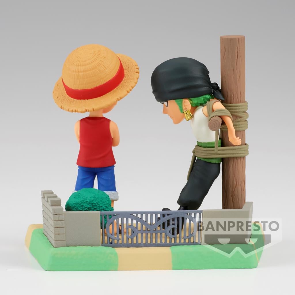 ONE PIECE - Luffy & Zoro - Figurine WCF-Log Stories 7cm - 4