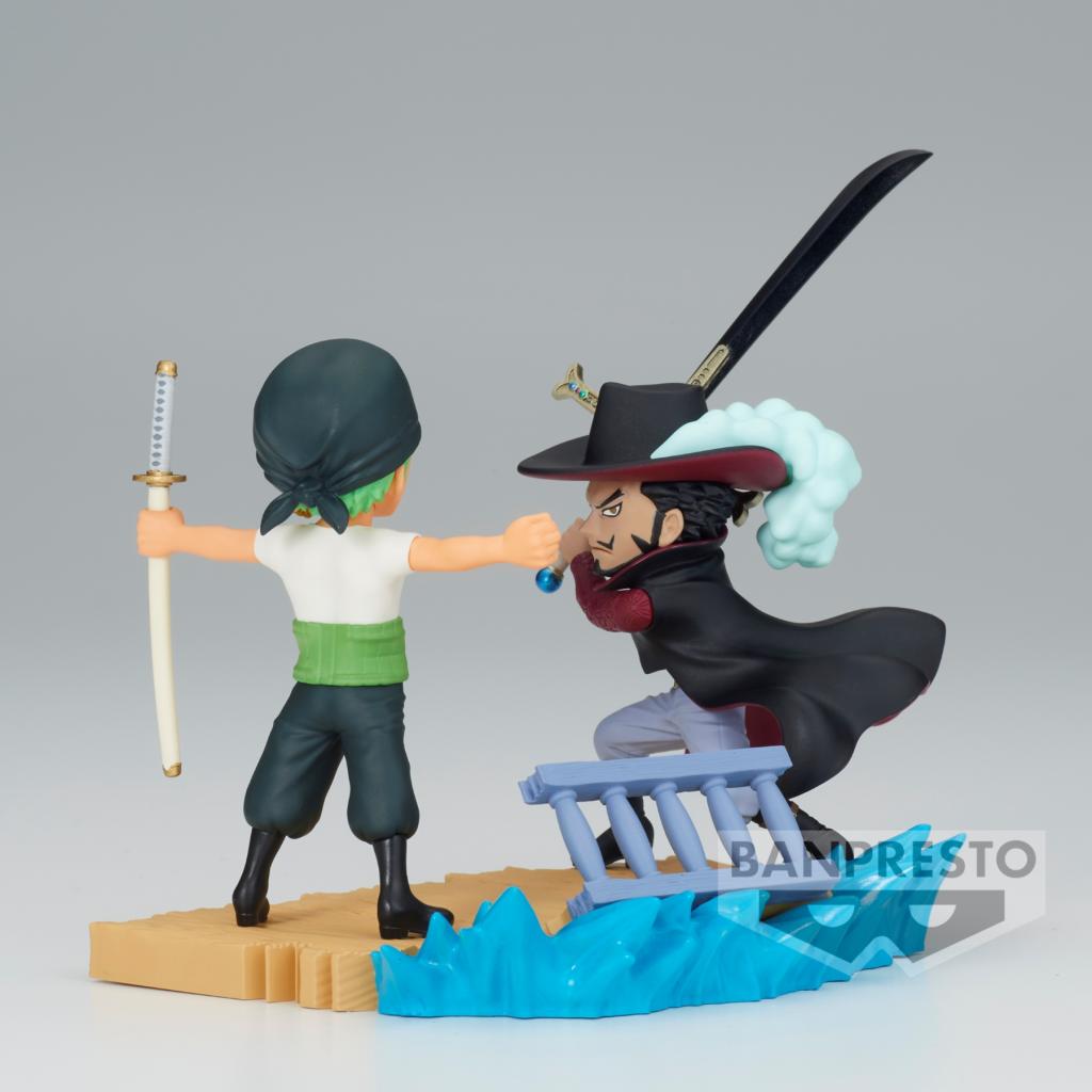 ONE PIECE - Zoro VS Mihawk - Figurine WCF Log Stories 7cm - 4
