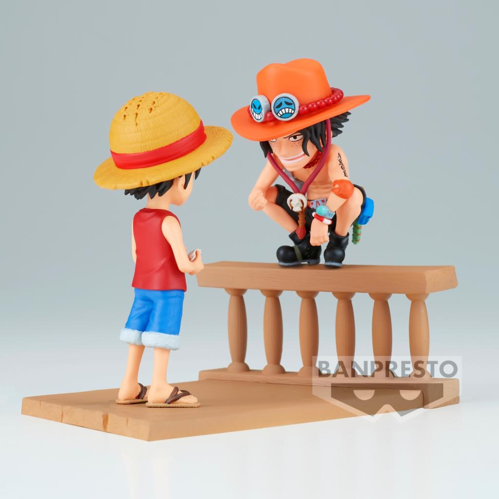 ONE PIECE - Luffy & Ace - Figurine WCF Log Stories 8cm - 4