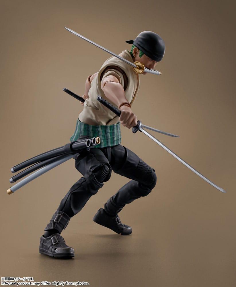 ONE PIECE NETFLIX Roronoa Zoro Figurine S.H. Figuarts 14cm Figurine