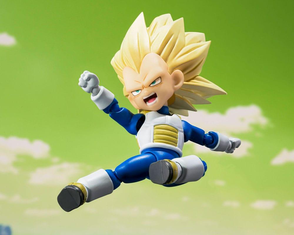 DRAGON BALL DAIMA - Super Saiyan 3 Mini Vegeta -Fig. S.H. Figuarts 8cm - 4