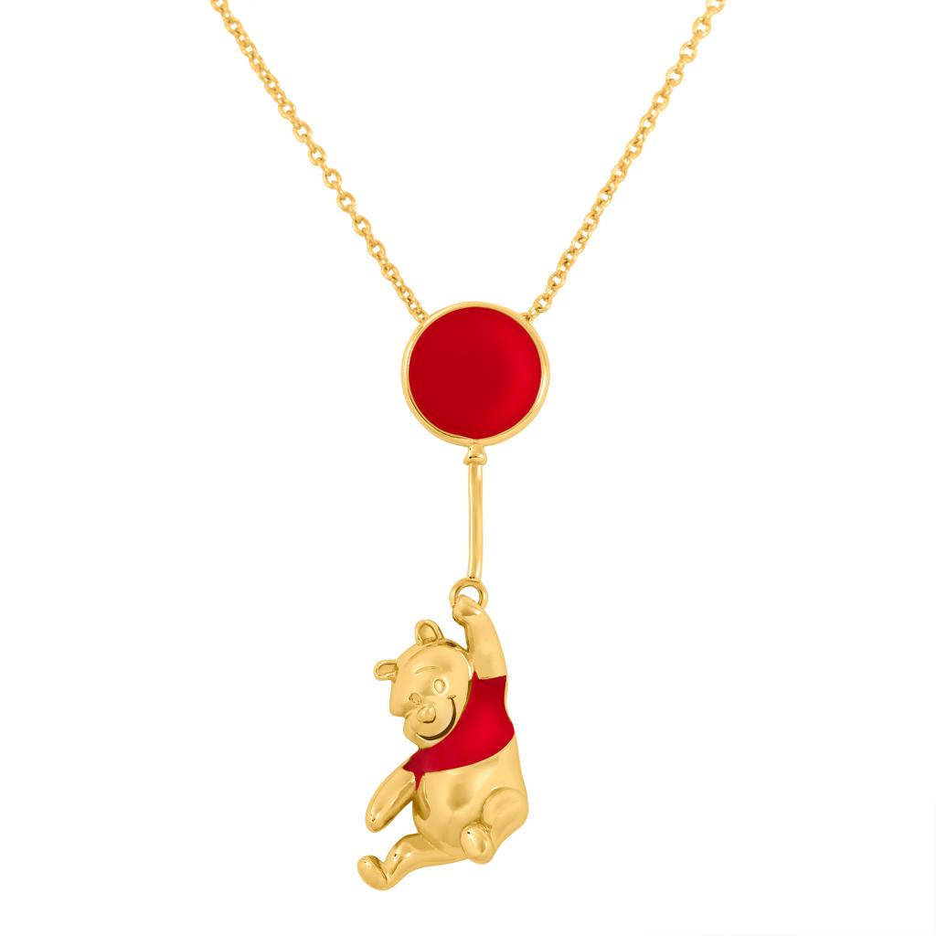 WINNIE L'OURSON - Ballon - Collier en Laiton Plaqué - 2