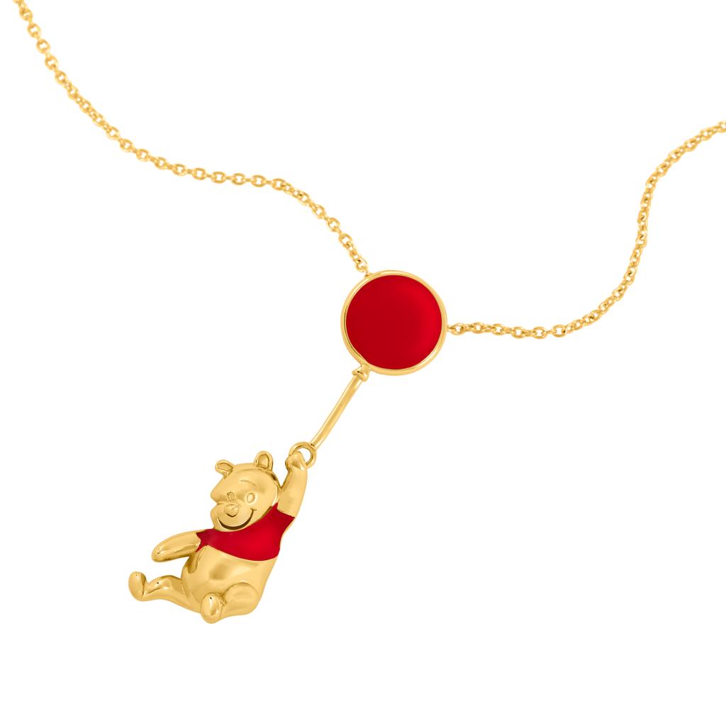WINNIE L'OURSON - Ballon - Collier en Laiton Plaqué - 3