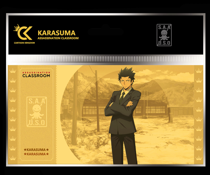 Assassination Classroom - Ticket De Collection Nagisa Shiota  Golden Tickets Black Edition