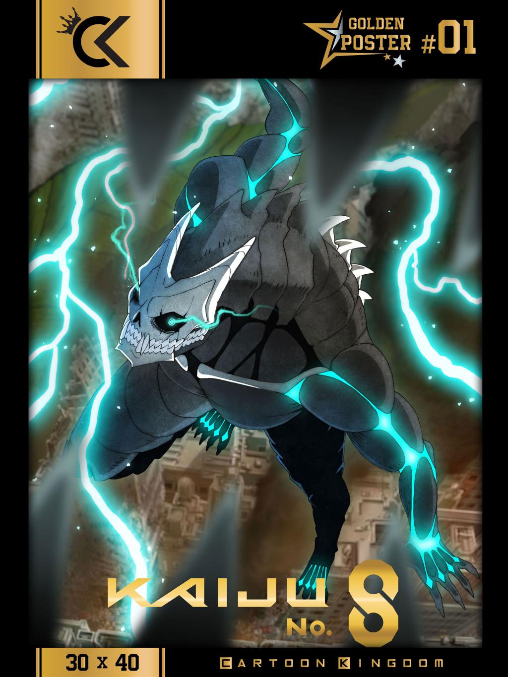 KAIJU NO. 8 - Golden Poster 30x40cm - 2