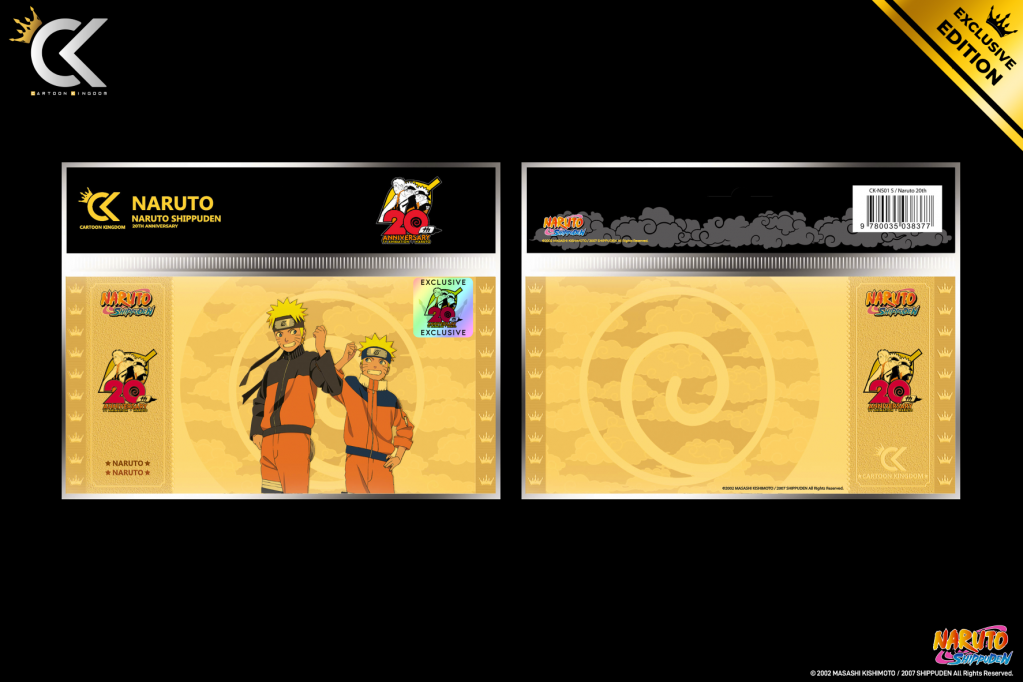 NARUTO SHIPPUDEN - Naruto - Golden Ticket 20ème Anniversaire - 2