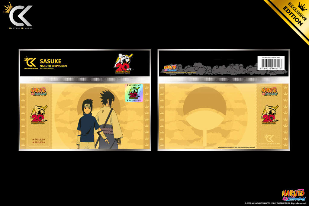 NARUTO SHIPPUDEN - Sasuke - Golden Ticket 20ème Anniversaire - 2