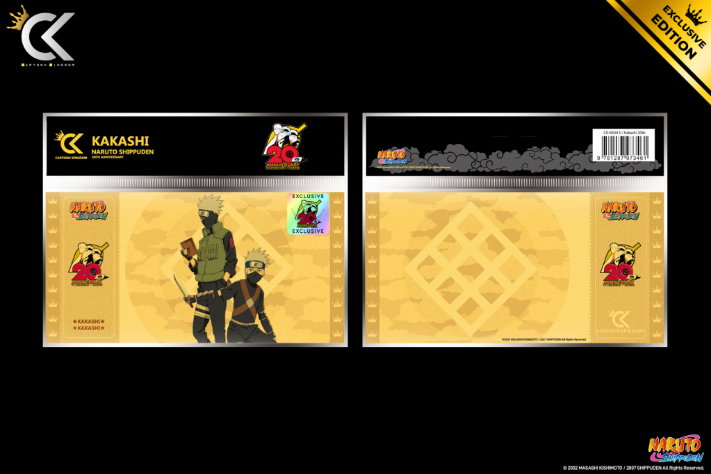 NARUTO SHIPPUDEN - Kakashi - Golden Ticket 20ème Anniversaire - 2