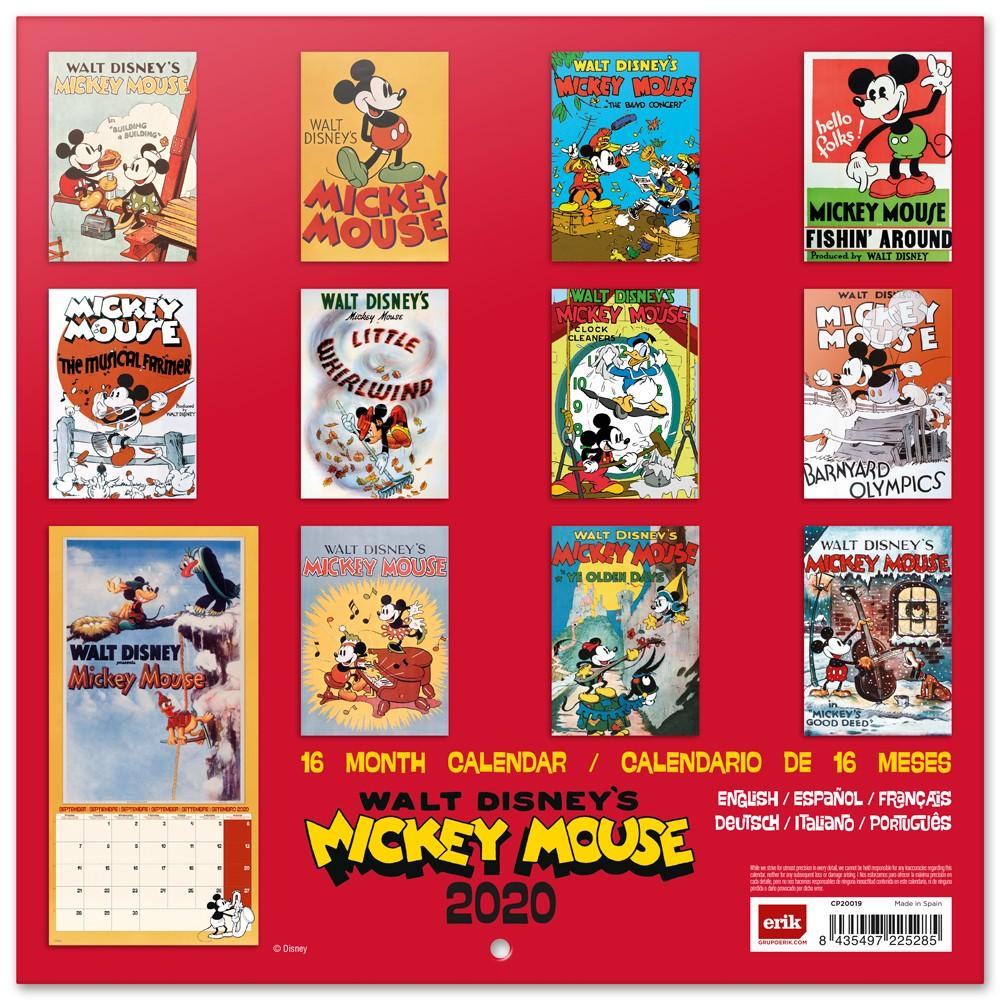 DISNEY Mickey Mouse - Calendrier 2020 - 30x30 : ShopForGeek.com ...