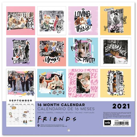 FRIENDS Calendar 2021 '30x30cm' Calendar Friends