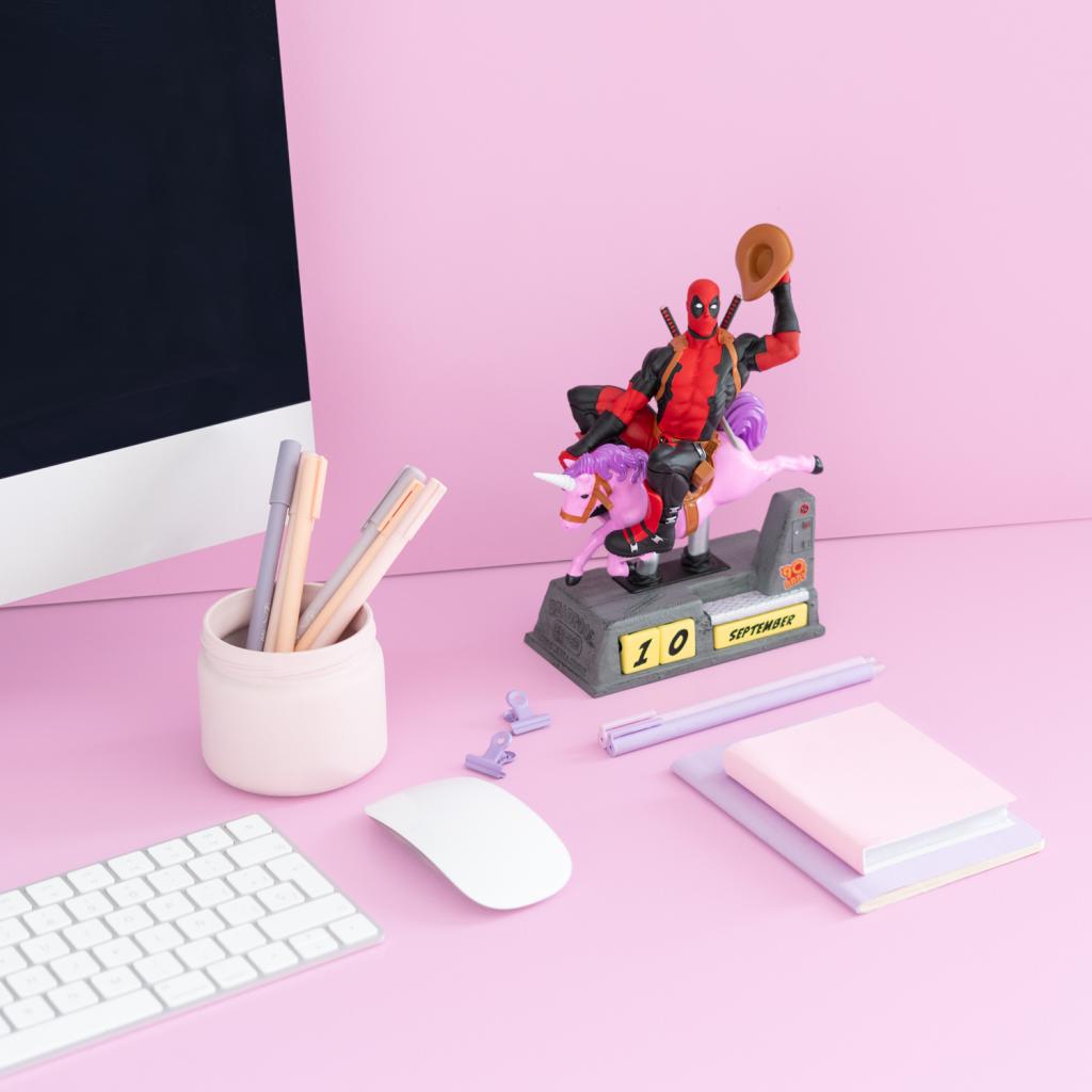 DEADPOOL - Unicorn - Resin 3D Perpetual Calendar - 4