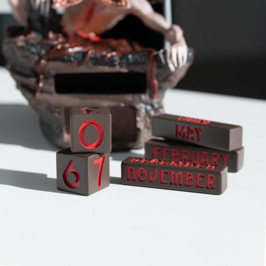 STRANGER THINGS - Demongorgon - Calendrier Perpétuel 3D en Résine - 6