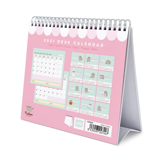 Shopforgeek Pusheen Calendrier De Bureau 2021 17x20cm 8435497247447 Pusheen Calendrier 9 99