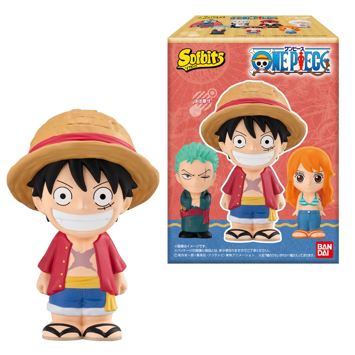 ONE PIECE - Assortiments 10 Figurines Sofbits 10.5cm