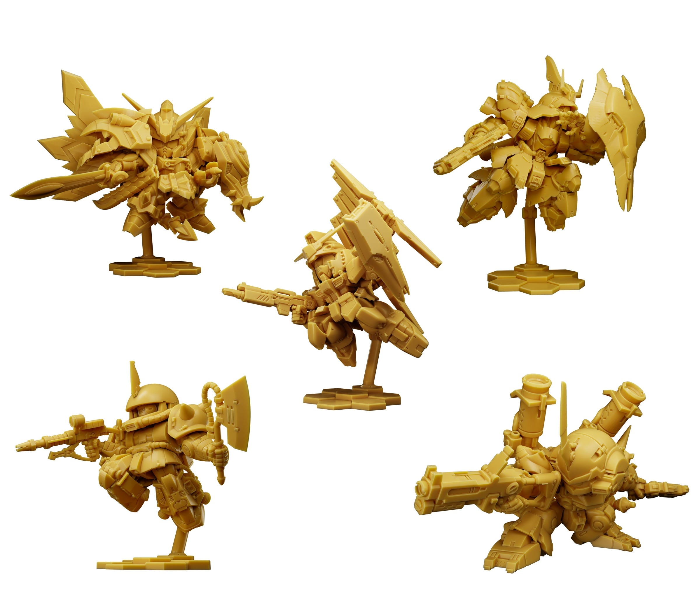 GUNDAM - Superior Define Wave 2 -  Assortiment 10 Figurine 2.54cm